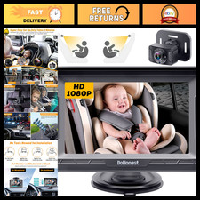 HD 1080P Baby Car Camera Monitor - Clear Image Rear Facing Safety System