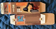 Matchbox Superfast #32 Excavator ‘77-‘82 Type L Repro Box  