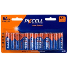 PKE511348 PKCell Ultra Alkaline AA Batteries (24) (Mercury & Cadmium Free) WALL
