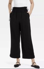 A New Day High Women's Rise Straight Leg Side Tie Pull On Pants NEW XL