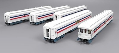 Broadway Ltd HO #9712 1947 Freedom Train Heavyweight 5-Car Passenger Set, 1947