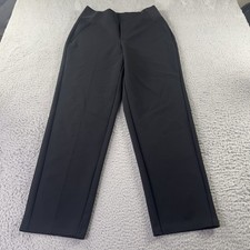 Athleta Pants Womens 2 Black Pull On Athleisure Straight Leg Preppy Lightweight