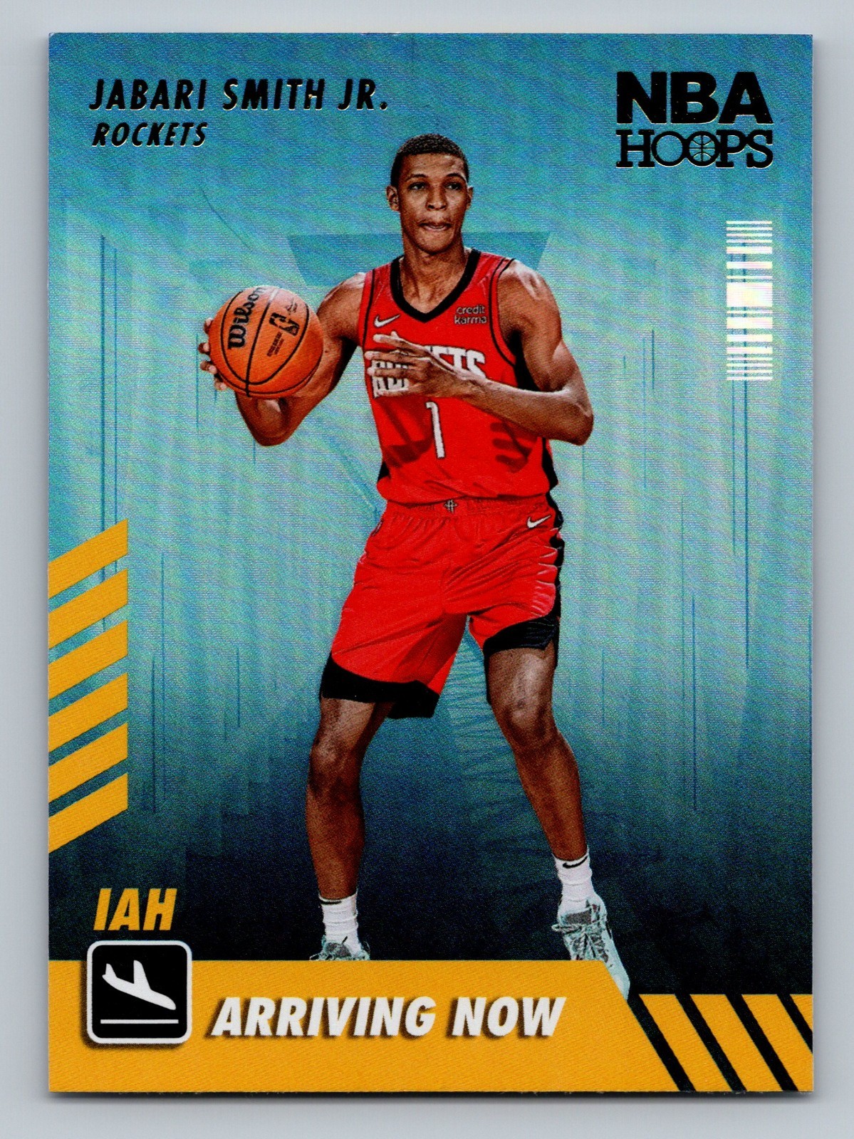 2022-23 Panini NBA Hoops - Arriving Now Holo #3 Jabari Smith Jr. Rookie (RC).