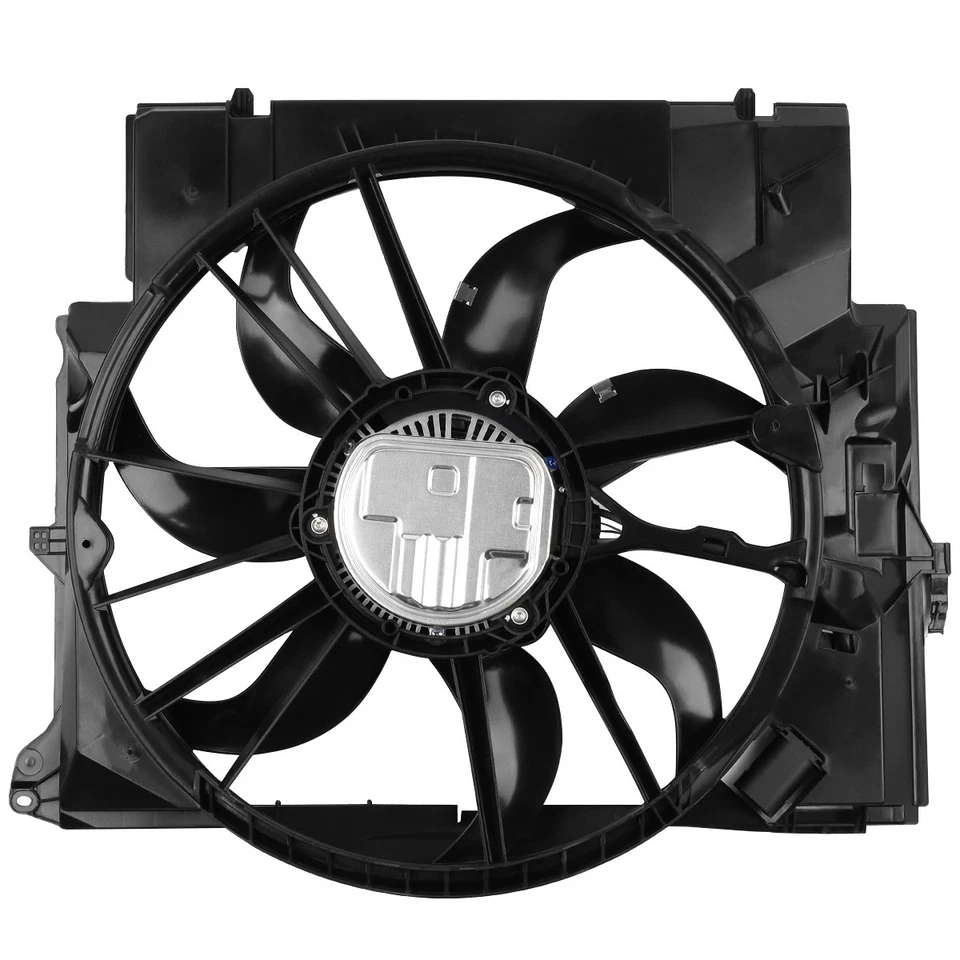 Conjunto de ventilador de refrigeración del radiador OEM para BMW 135i 335i X1 Z4 2007-2016 17427545366 Foto 3 de 4