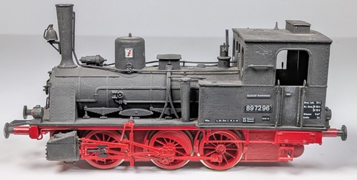 Pola Maxi escala 0 010, locomotora de vapor locomotora ténder BR 89 7296 DB, (FUNCIONAMIENTO SIN COMPROBAR). | Condition: Gebraucht