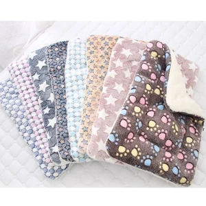 Dog Bed Pet Cushion Blanket Soft Fleece Cat Cushion Puppy Sofa Mat Pads wint_ZY