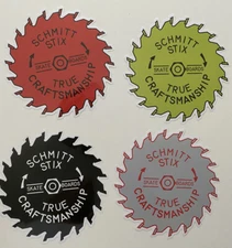 SCHMITT STIX STICKER  XL 8” Set Of 4 Powell Sims Baker Vision World Industries 1