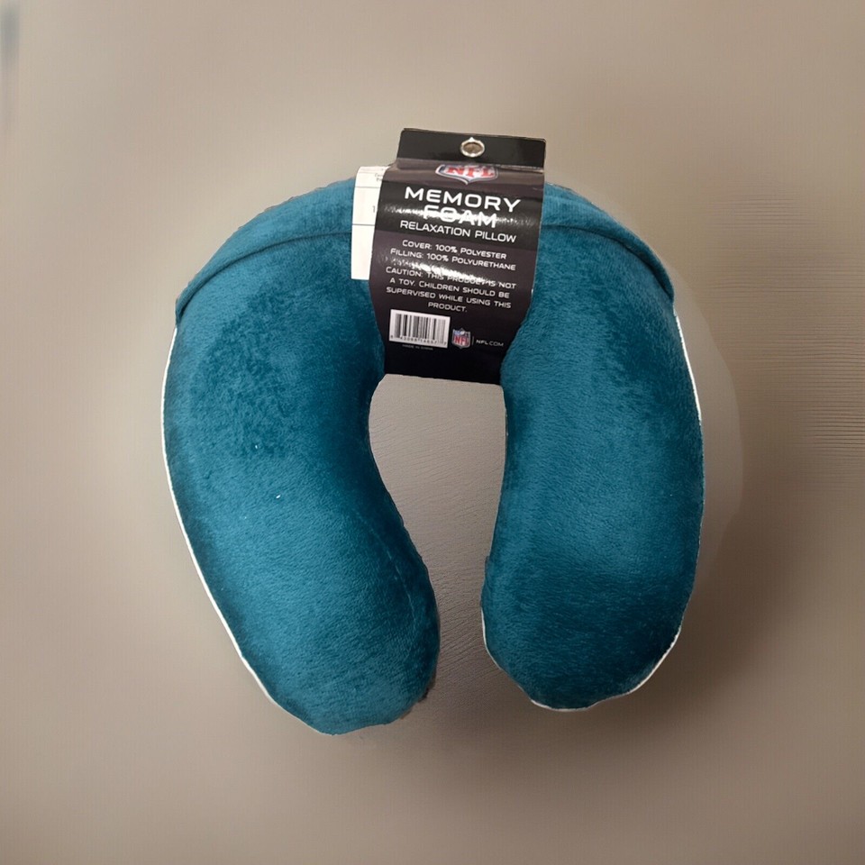 Philadelphia Eagles Wave MEMORY FOAM UNeck TRAVEL PILLOW NFLNWT