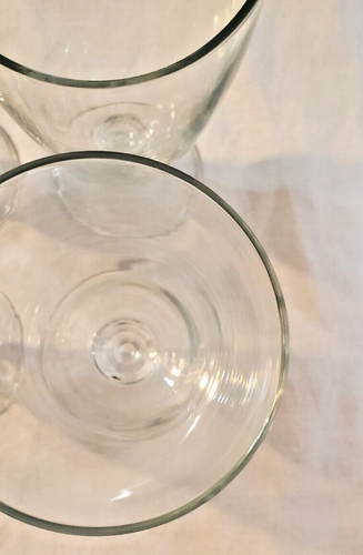 4 Clear Glass Footed Stemmed Barware 8.5" Tall Glasses Beer Water Iced Tea Pint - Picture 21 of 24