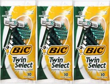 BIC TWIN SELECT Razors Mens Sensitive 10 Coun...
