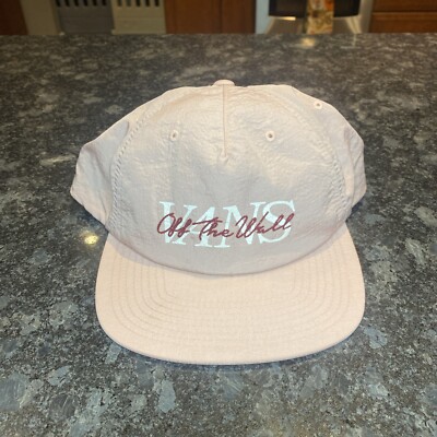 Vans Off The Wall Pink Nylon Hat Cap Strap Back