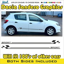 Dacia Sandero Side Stepway Logan Streifen Abziehbilder Aufkleber Grafik KOSTENLOSER VERSAND 004