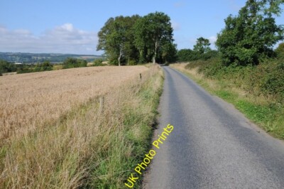 Photo 6x4 Country road to Paxford Charingworth Unenclosed country road to c2015