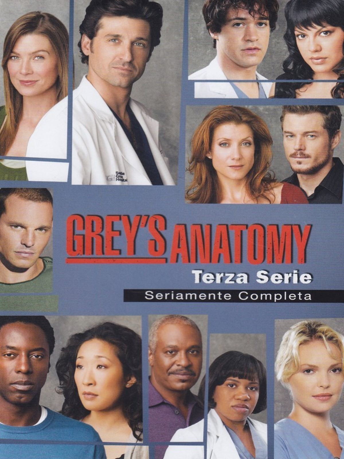COFANETTO DVD - GREY'S ANATOMY STAGIONE SERIE 3 SERIE TV - 7 DVD - Nuovo