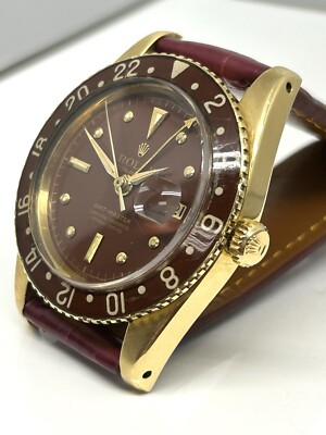 Rolex Exceptional GMT 6542 18K Vintage 1959 Totally Original