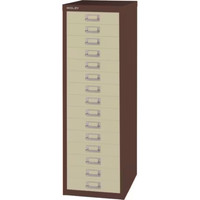 Bisley 15 Drawer Maxi Tall Filing Cabinet Coffee Cream - QUALITY DURABLE STEEL