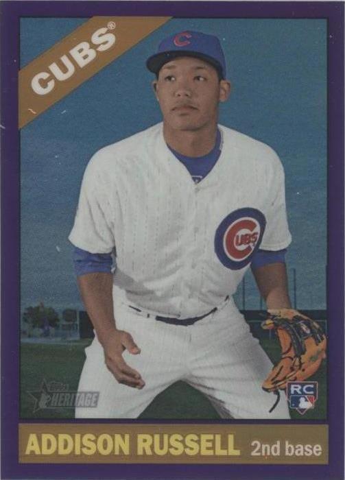 Addison Number 2015 Topps Heritage High Number - Addison Russell #718 Chrome Purple ...