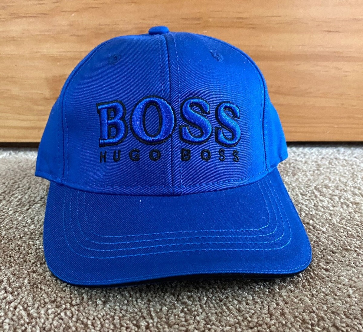 HUGO BOSS☆BOSS ロゴ ベースボールキャップ ネイビー Boss Linen cap with embroidered logo In Navy 50539422 404