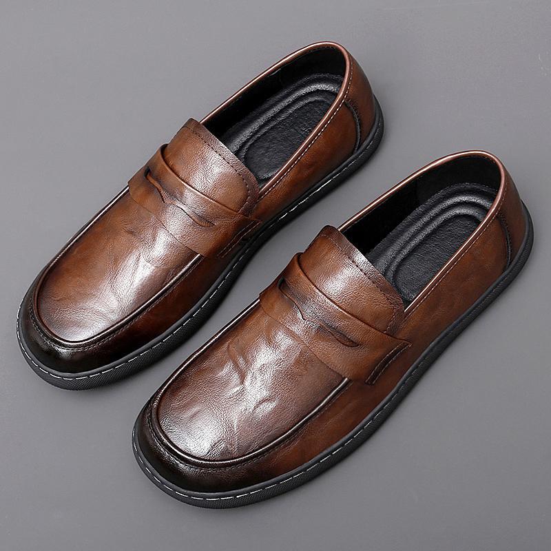 SAOLA Scarpe basse Oxford uomo tempo libero business punta tonda pull on décolleté comode casual