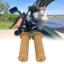 Pair 7/8" 22mm Hand Grips Handle Bar Rubber Gel For Yamaha Suzuki Honda Kawasaki