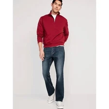 Old Navy Men's Built in Flex Stretch Denim Bootcut Jeans, Dark Wash - Size 36x30