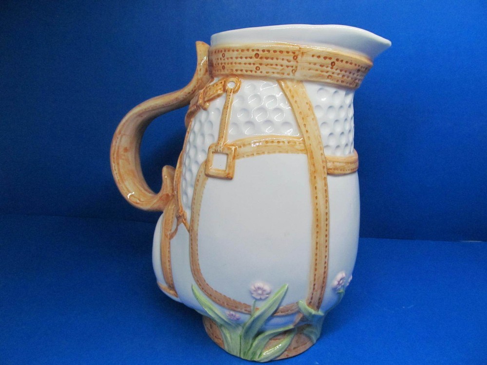 Fitz & Floyd Omnibus Golfing Bunny Pitcher - Thumbnail 5
