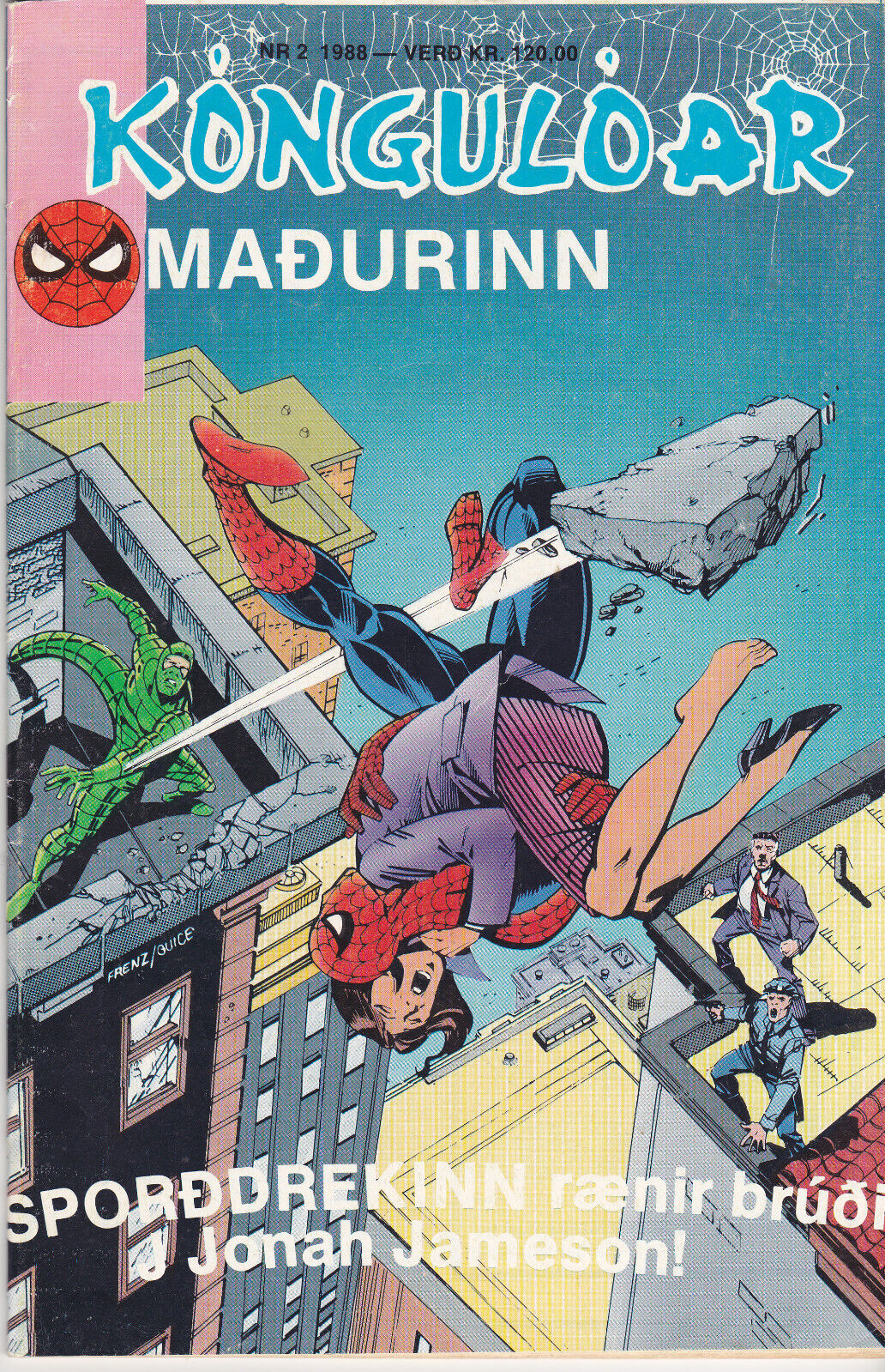 Spider-Man / Kóngulóarmaðurinn  #2  (1988) in Icelandic !