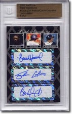 ELVIS ANDRUS * Tyler Colvin * CARLOS GONZALEZ Rookie Autograph BGS Auto RC 1/3