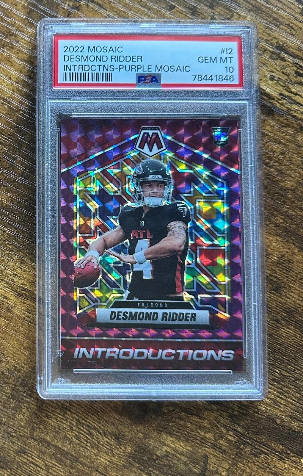Desmond Ridder Panini Mosaic Introductions #I2 Purple Mosaic