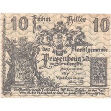 [#288468] Austria, Persenbeug, 10 Heller, Blason 1920-12-31, UNC, Mehl:FS 735, I