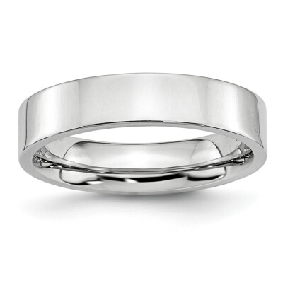 Chisel Cobalt Flat Polished 5mm Band CC20