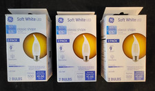 GE 2pk 5.5 Watts Soft White Medium Base LED Decorative Light Bulbs 3 Pack