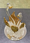 Crystal Swans with Gold Covered Wings - used - good condition — photo 4