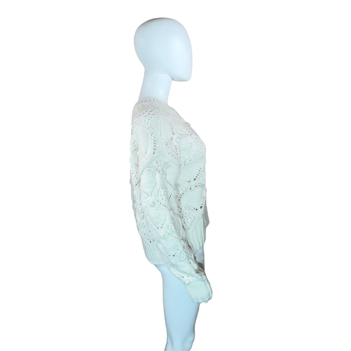(取寄) ラッキーブランド レディース オープン ステッチ プルオーバー セーター Lucky Brand women Open Stitch Pullover Sweater Whisper White 91a1u4WObkL._AC_SX466_.jpg