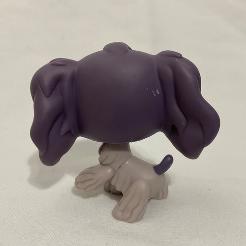 LPS Littlest Pet Shop Cocker Spaniel Flower Eyes Purple Ears 2006 Hasbro - Picture 2 of 5