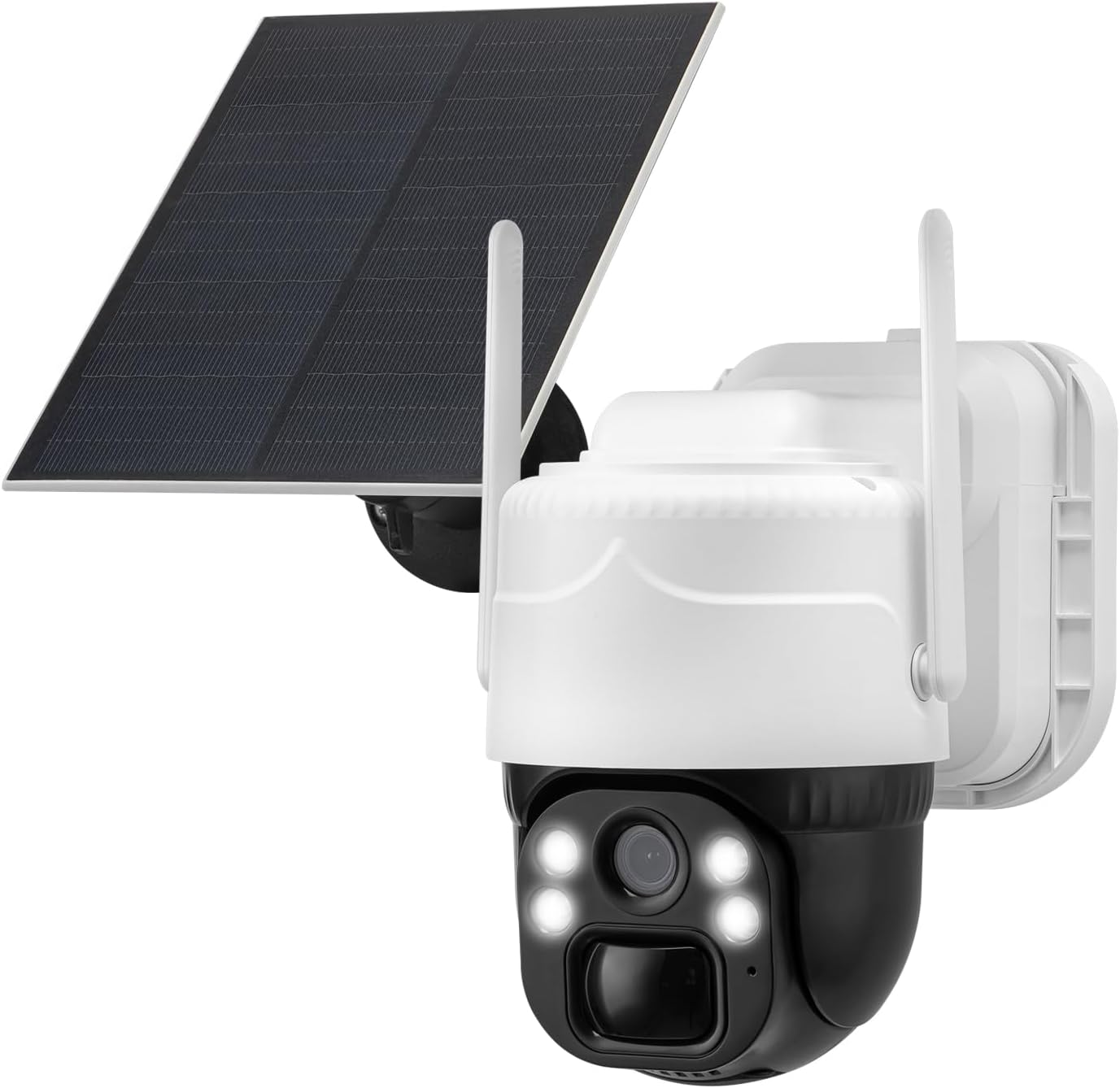 2K Wireless Solar Security Cameras Outdoor, 2 Pack Home Battery Powered Wifi Cam