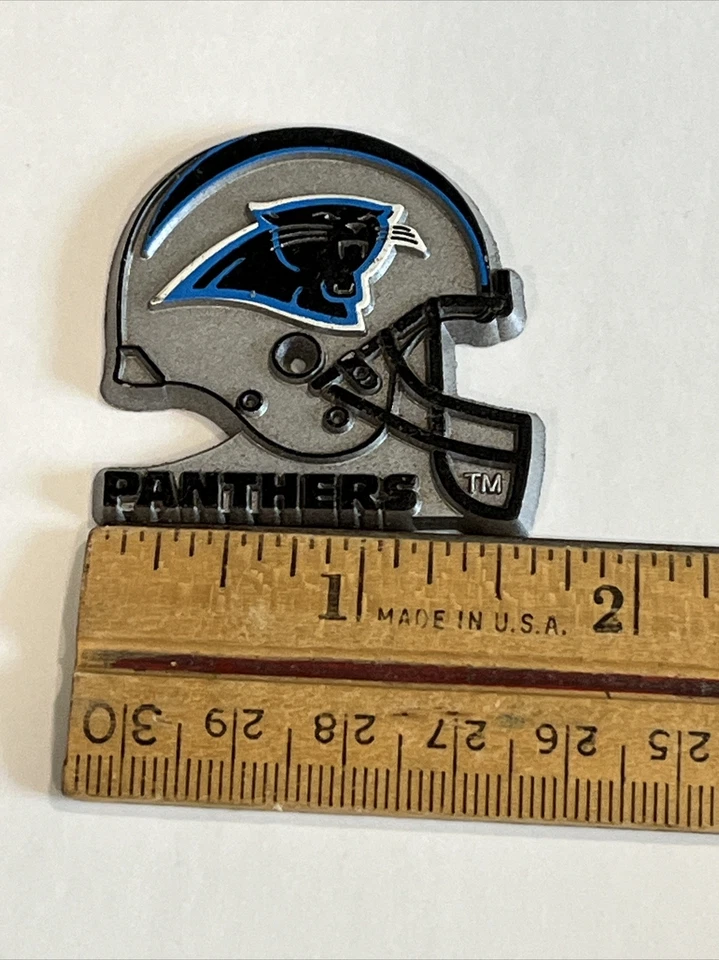 Vintage Rare 1990's NFL Standings Board Helmet Fridge Magnet Carolina Panthers - Image 3 of 4