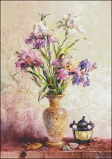 Needlework Crafts Full Embroidery Counted Cross Stitch Kits Floral Bouquets