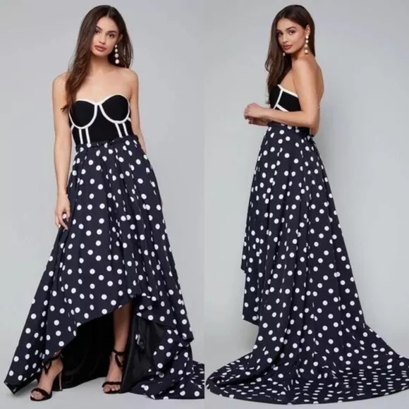 Polka dot formal dress sale