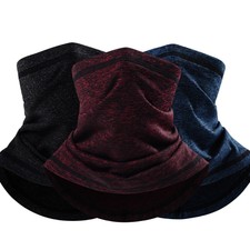 Adjustable Winter Neck Warmer Gaiter Fleece Windproof Face Mask for Men Women