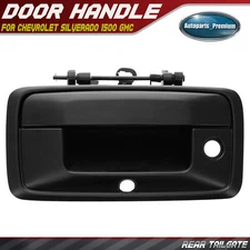 Black Tailgate Handle with Keyhole for Chevrolet Silverado 1500 GMC Sierra 1500