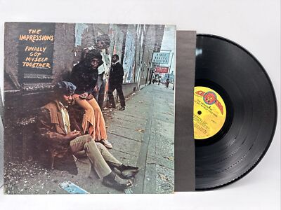 The Impressions LP Vinyl Record-Finally Got Myself Together 1974 Curtom CRS 8019