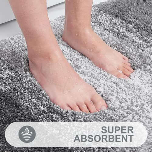 Luxury Bathroom Rug Mat 24x16, Extra Soft and Absorbent Microfiber Bath Rugs, - Picture 4 of 6