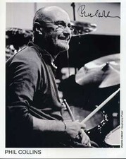 PHIL COLLINS Signed 'Drums' Photograph - Pop / Rock Singer - 10"x8" reprint