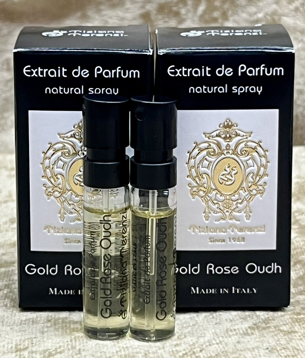 Tiziana Terenzi Gold Rose Oudh EDP Parfum Boxed 2X Sample Spray