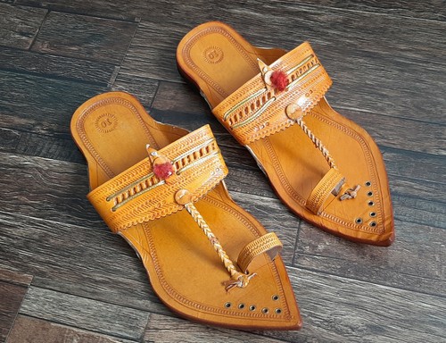 yellow jesus sandals