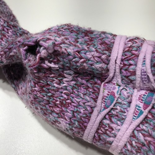 Naartjie Purple Hoodie Sweater Girls Size XL (7 years) Knit Pullover Wide Cuffs - Picture 6 of 12