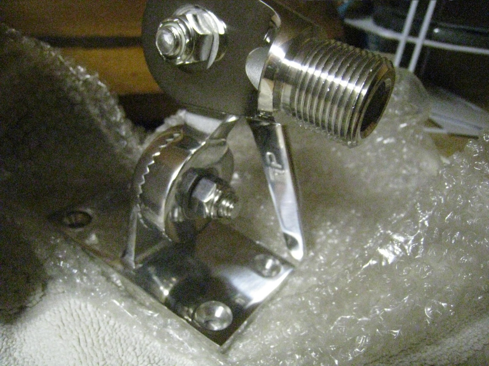 Digital Antenna marine ratcheting Rail Mount DM191 SS 1-1/4