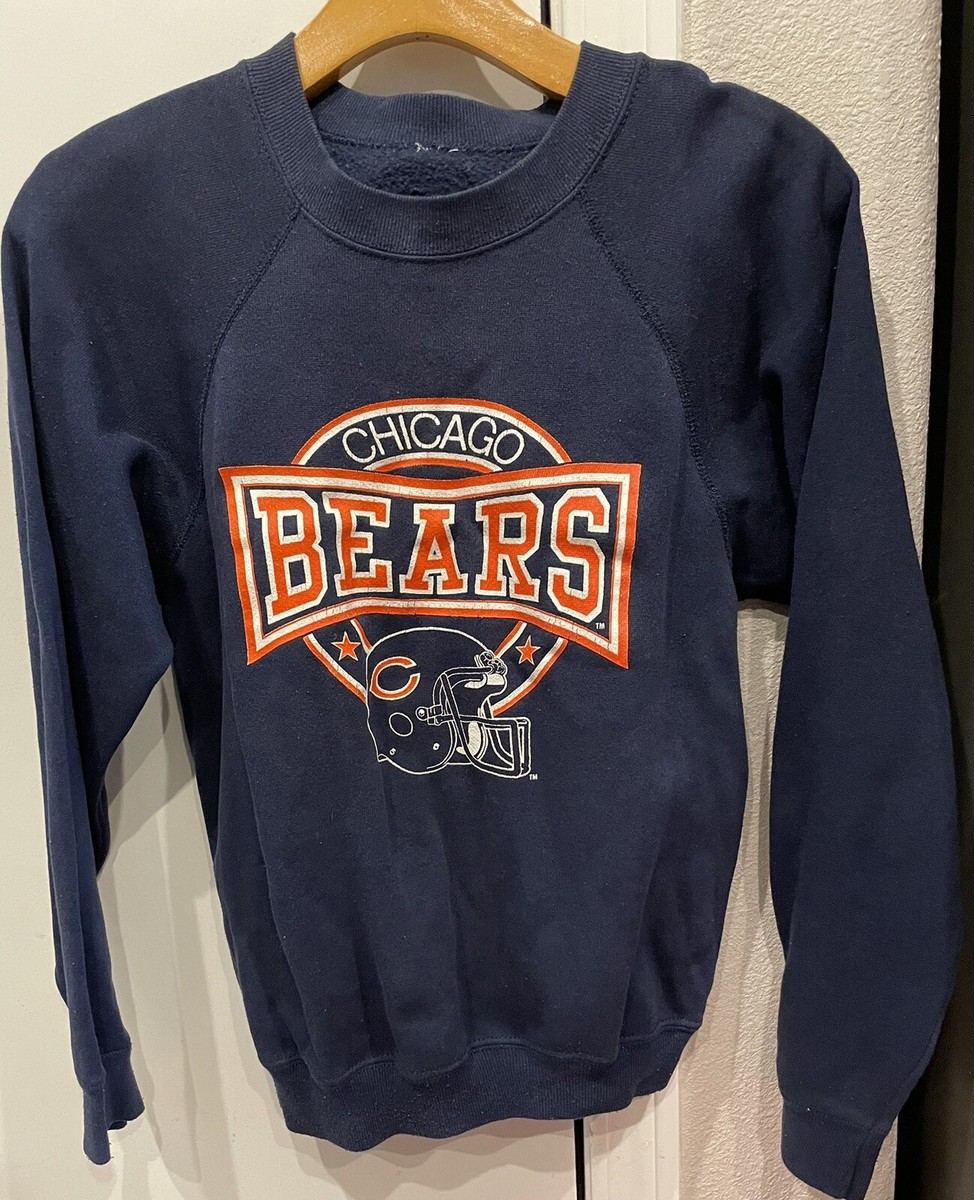 VTG 80s Chicago Bears Sweatshirt Big Logo Women's Small | eBay