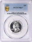1951 Washington Quarter PCGS PR67 Secured Holder PF67